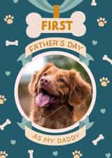 Personalised Father's Day Photo Card created by The Pattern Press - from the dog first Father's Day Personalised Photo Card 22049