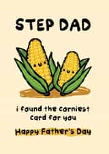 Corny Father's Day Card - Step Dad - Corniest created by The Playful Indian