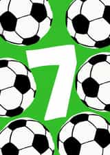 Football Birthday Card - 7th created by tea please