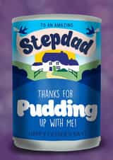 Cute and Funny Father’s Day Card - Stepdad - Food Pun - Rice Pudding created by I Draw Stuff
