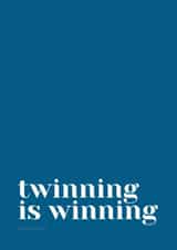 Twinning is Winning, Any occasion twin card created by Grange Farm Creative