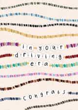 Cute Passed Driving Test Card - Taylor Swift - Driving Era - Friendship Bracelets created by Pink Sky Studios