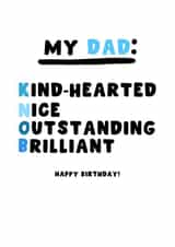 Funny Birthday Card - For Dad - Knob created by Pink Peach Cards
