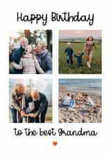 Personalised Birthday Photo Card created by @hollielonglanddesigns - Heartfelt Birthday Photo Card - For Grandmother