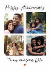 Personalised Anniversary Photo Card created by @hollielonglanddesigns - Heartfelt Anniversary Photo Card - For Wife