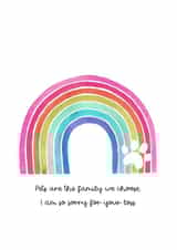 Lost Pet Sympathy Card - Rainbow Bridge created by The Marmalade Cat