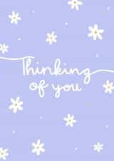 Pretty Thinking of you card - Daisy flowers - For friends and family created by Hayley Warhurst Design