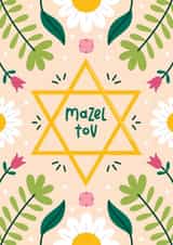 Pretty Congratulations Card - Mazel Tov created by Joanne Hawker