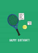 Funny Birthday Card - for a Tennis Lover created by Pen and Puns 