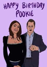 Happy birthday Pookie card for friends and significant others. created by MollyCreates
