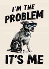 cute and funny apology card -when you need to say sorry to a friend or loved one created by Cazadore designs