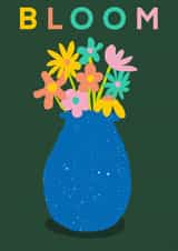 Floral Just Because Card - Modern Digital - Bloom created by Lucy Birtwistle