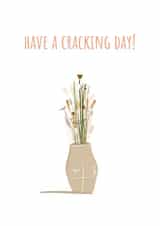 Punny butt vase dried flowers for sister, friend, mum and aunt or plant lover created by Mayah Wetherell