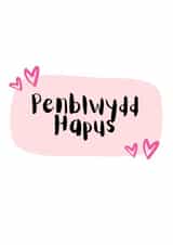 Welsh Birthday Card - Penblwydd Hapus - Cerdyn Cymraeg - For Her created by Summer Socials
