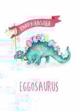 Funny Easter Card - Dinosaur - Steggosaurus created by Citrus Bunn