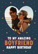 Personalised Birthday Photo Card created by @hollielonglanddesigns - Cute Birthday Photo Card - For Boyfriend