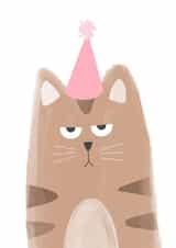 Grumpy Brown Cat Card created by Grumpy Cats