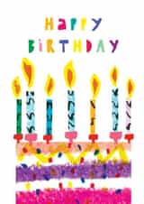 Bright Birthday Cake Card to say Happy Birthday created by Rosie & Radish