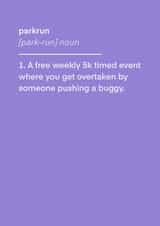 Funny Parkrun Card - 5K created by Two Three Five Design