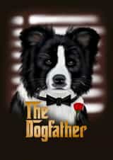 Funny Father's Day Card - from the Dog - The Dogfather created by badgerbee design