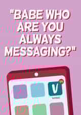 Funny Birthday card - For Your Vinted Obsessed Partner - App created by Spekle Studio