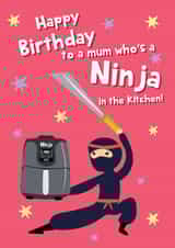 Funny Happy Birthday Card - For Mum - Air Fryer created by @Laura Lonsdale Designs