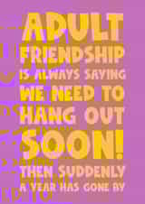 Funny Friendship Card - Adult Friendship - Relatable created by Naomi Park
