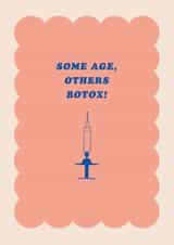 Funny Birthday Card - For Her - Old Age Botox created by Pig + Plums