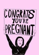 Funny Kourtney Pregnancy Card - Congrats You're Pregnant created by JOLLY AWESOME