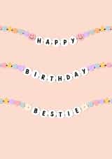 Cute Birthday Card - For Friend - Friendship Bracelet created by Ohh Clementine