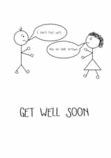 Get Well Soon Funny Pun Card created by Punderdog