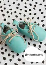 Same sex couple new baby card created by Ruby and Freddie's