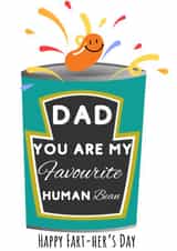 Funny Father's day card - Happy Fart-her's Day created by By Special Invitation 