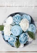 Cute baby boy card to welcome in the new arrival created by Ruby and Freddie's