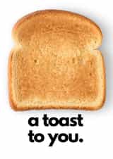 Funny Congratulations Card - A Toast to You created by Georgia