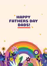 Cute Fathers Day Card - For Your Dads - LGBTQ+ created by Jamie Lindsay