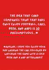 Funny Father's Day Card - Presumptuous Classic Cards created by Original Fox Cards
