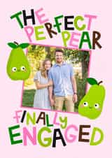 Personalised Engagement Photo Card created by Ludicrous Prints - Cute Engagement Photo Card - Perfect Pear
