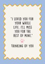 Heartfelt Sympathy Card - Pet Loss - Dog - Cat created by Kind of Simple Designs