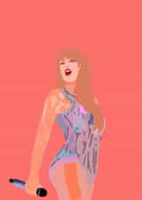 Taylor Swift Eras Tour card for the ultimate swiftie created by Really Friendly Prints