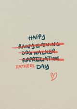 Cute Fathers Day Card - for Dog Lovers created by Dancing for Rain
