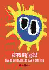 Cool Birthday Card - 90s Music - Primal Scream created by Choo Choo