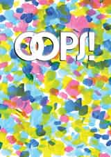 Oops! - Bold Typography and Bright Pattern created by Rebecca Prinn