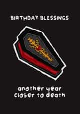 Gothic Birthday Card - Another Year Closer To Death created by The Playful Indian