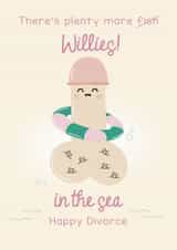 Cheeky breakup card - Willy card - divorce card created by Lucy Rose Party