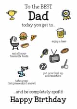 To the best dad on your birthday created by L M Designs and Prints