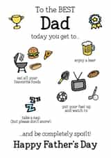 Thoughtful Father's Day card for Dad created by L M Designs and Prints