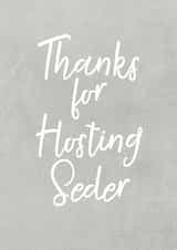 Classic Faith Card - Thanks for Hosting Seder created by Mazeltov Greetings