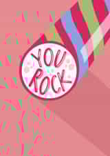 Cute Congratulations Card - You Rock - Seaside Rock Candy created by Stonefoxes