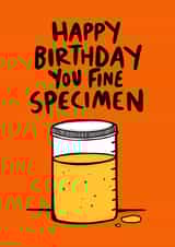 Happy Birthday You Fine Specimen - Wee Card created by Dixon Does Doodles
